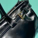 Prada Medium Leather Handbag 1BA426 Black